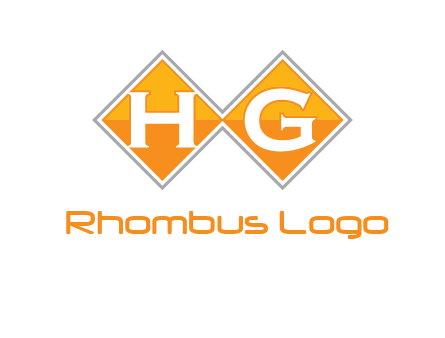 Letters h and g in a diamond logo