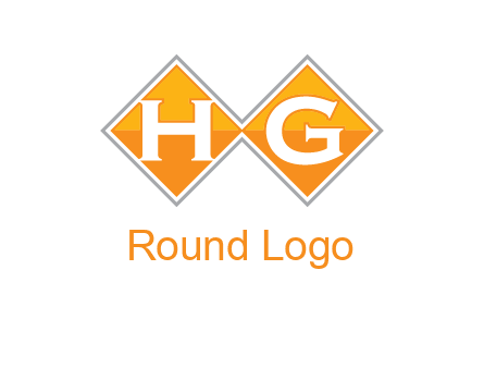 Letters h and g in a diamond logo