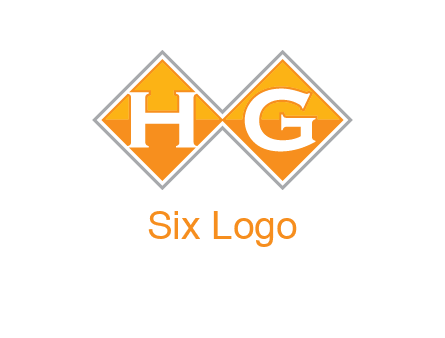 Letters h and g in a diamond logo