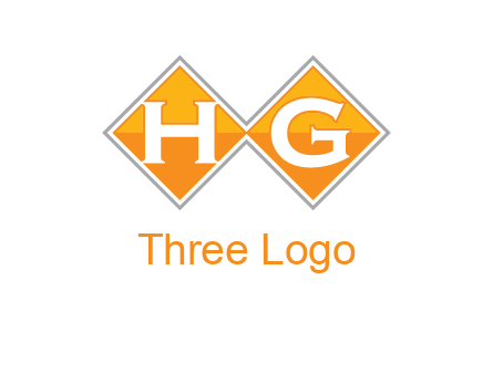 Letters h and g in a diamond logo