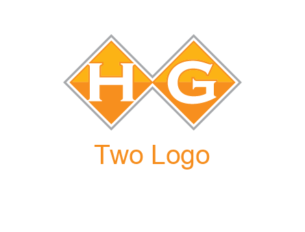 Letters h and g in a diamond logo