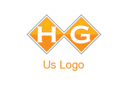 Letters h and g in a diamond logo