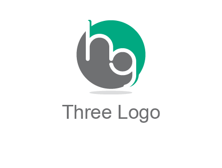 Letters h and g in a circle logo