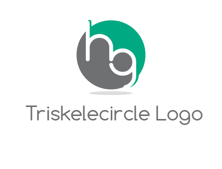 Letters h and g in a circle logo