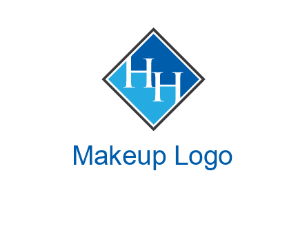 Two letter H inside diamond shape icon