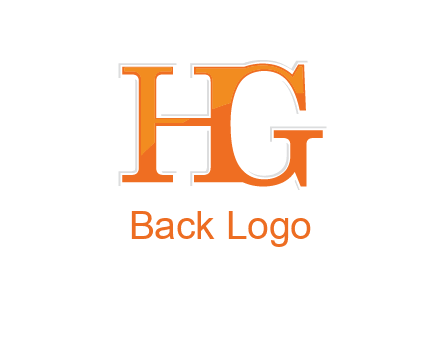 letter HG joined together