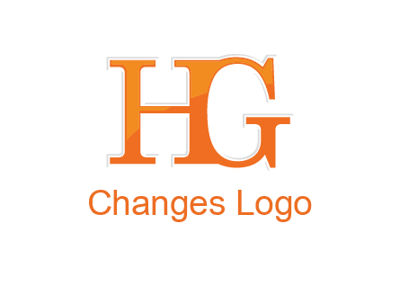 letter HG joined together