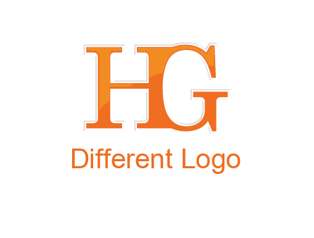 letter HG joined together