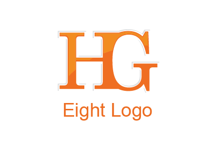 letter HG joined together