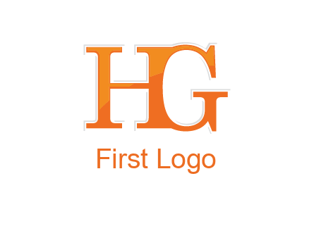 letter HG joined together