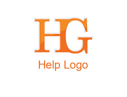 letter HG joined together