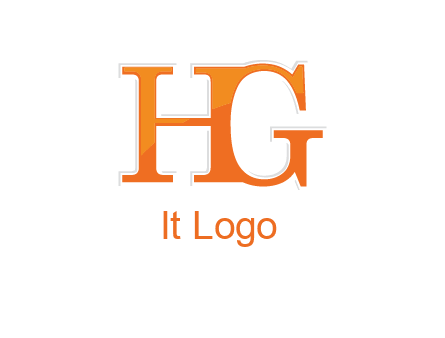 letter HG joined together