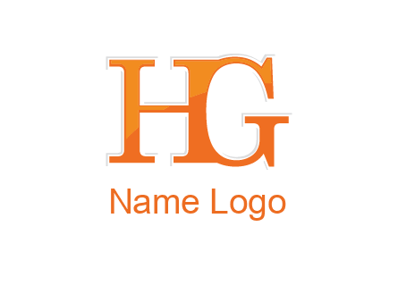 letter HG joined together