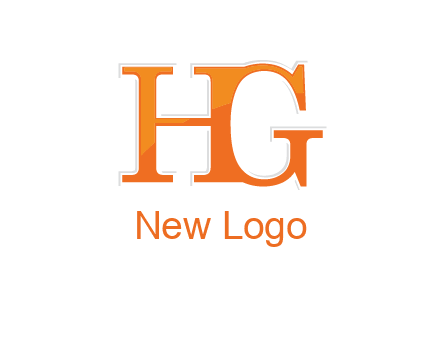 letter HG joined together