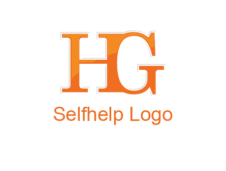 letter HG joined together