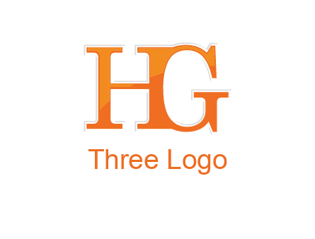letter HG joined together
