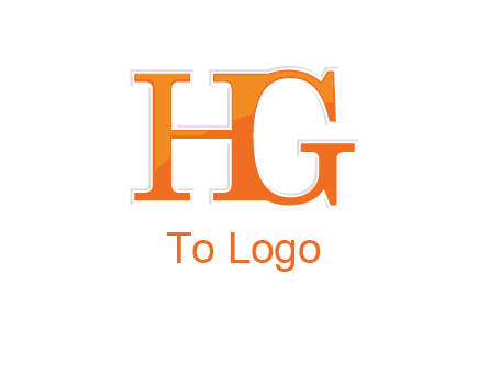 letter HG joined together
