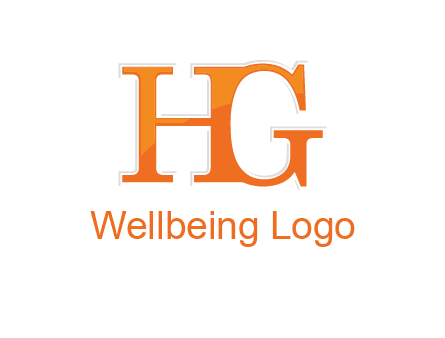letter HG joined together