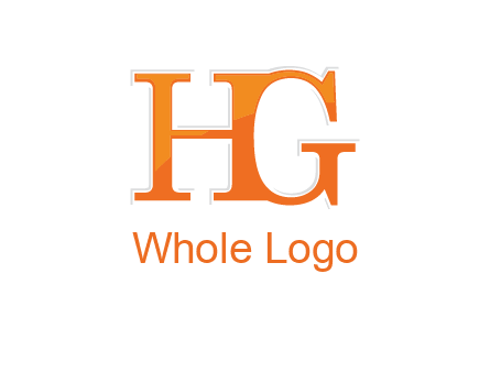 letter HG joined together