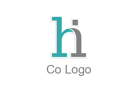 letter i joined with letter H