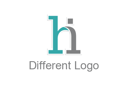 letter i joined with letter H