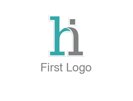 letter i joined with letter H