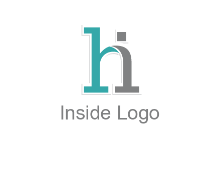 letter i joined with letter H
