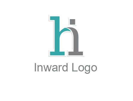 letter i joined with letter H
