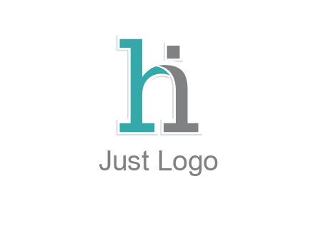letter i joined with letter H