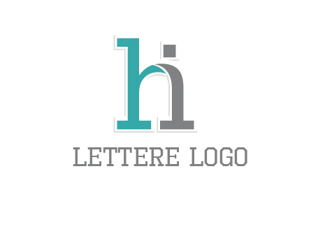 letter i joined with letter H