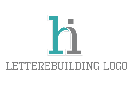 letter i joined with letter H