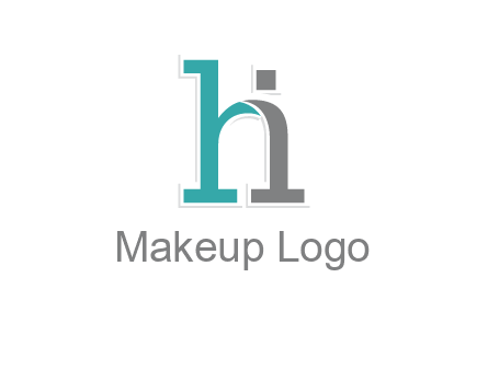 letter i joined with letter H