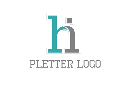 letter i joined with letter H