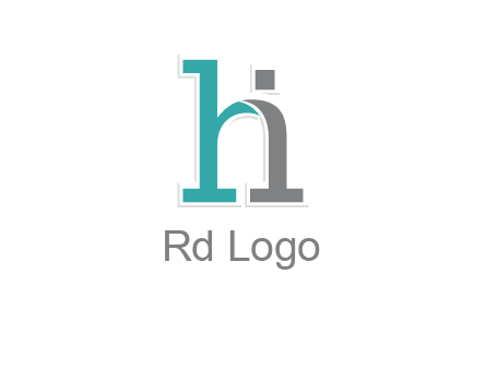 letter i joined with letter H