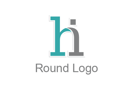 letter i joined with letter H