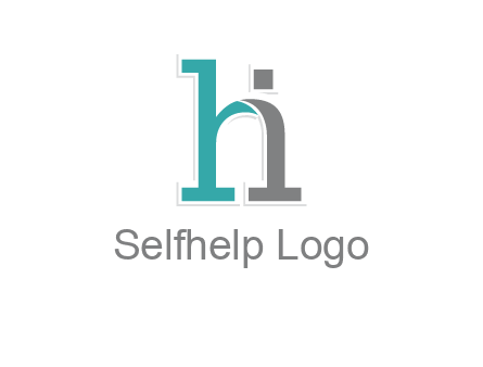 letter i joined with letter H