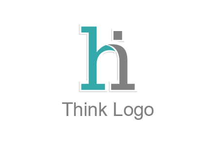 letter i joined with letter H