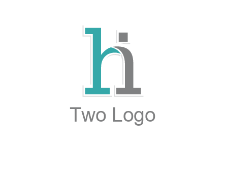 letter i joined with letter H