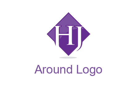 Letters h and j inside the rhombus icon