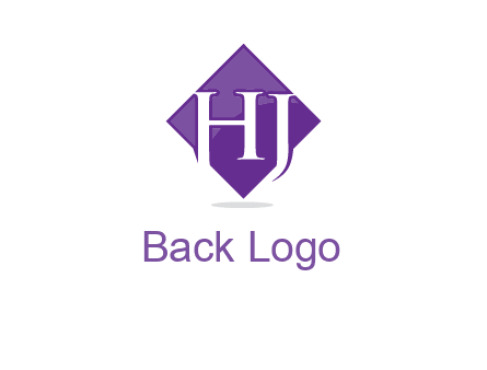 Letters h and j inside the rhombus icon