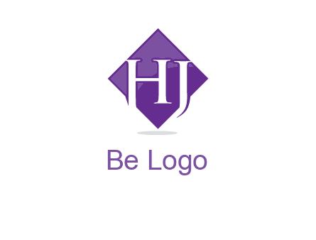 Letters h and j inside the rhombus icon