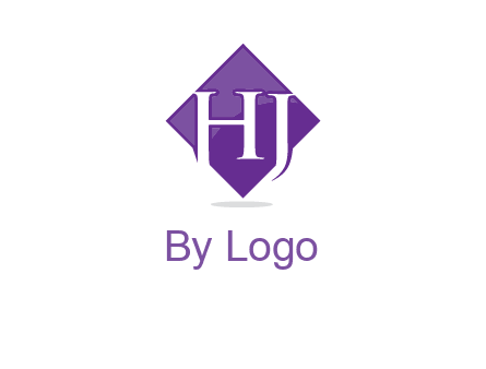 Letters h and j inside the rhombus icon