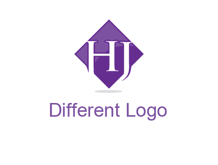 Letters h and j inside the rhombus icon