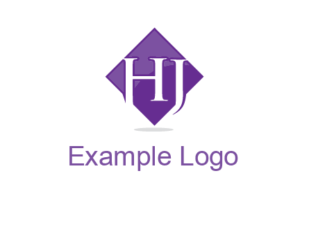 Letters h and j inside the rhombus icon