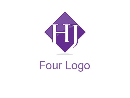 Letters h and j inside the rhombus icon