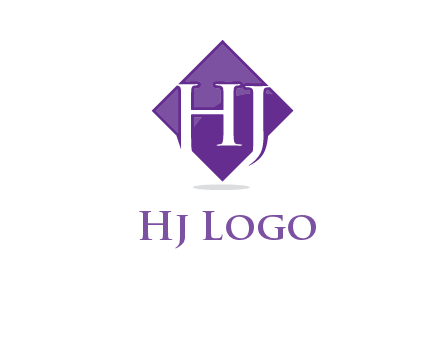 Letters h and j inside the rhombus icon