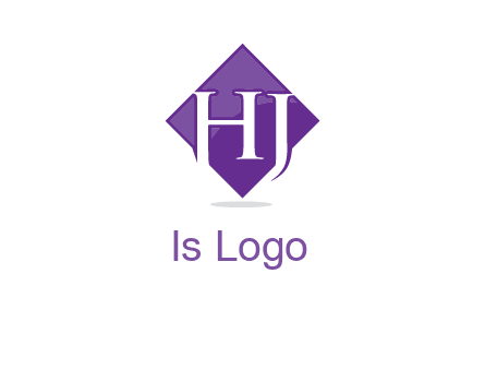 Letters h and j inside the rhombus icon