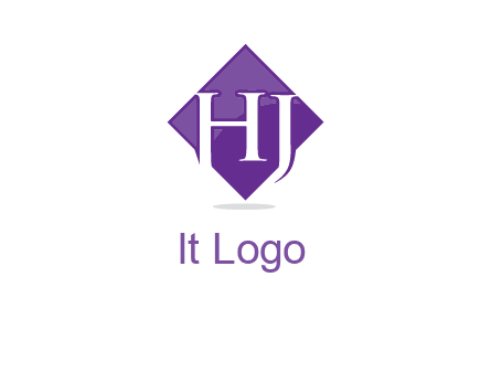 Letters h and j inside the rhombus icon
