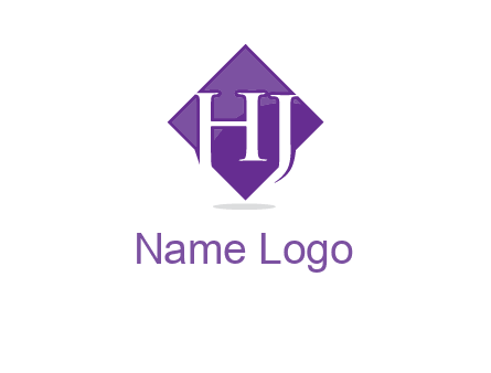 Letters h and j inside the rhombus icon