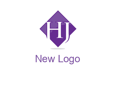 Letters h and j inside the rhombus icon